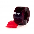 PVC Streifen 300 x 3mm ROT-transparent Meterware als Zuschnitt (1 m)
