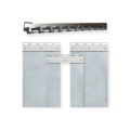 PVC Streifenvorhang 300 x 3mm B 1,00 x H 3,00m (1 Stück)